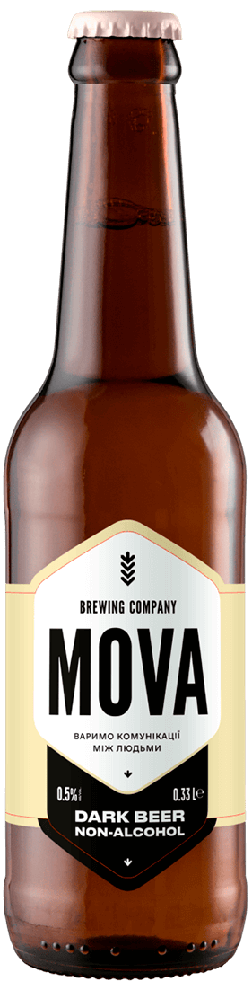 Dark non-alcohol beer